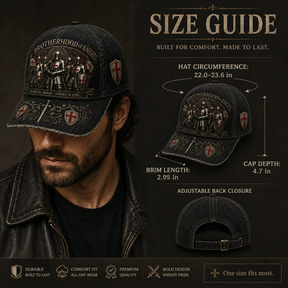 ⚔️ Bound By Honor Forged In Steel – Knights Templar Cap