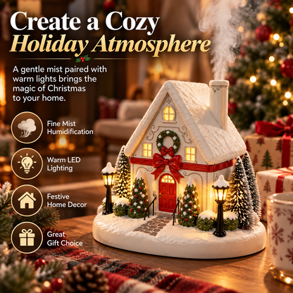 MerryCottage™ – Christmas Village LED Mist Humidifier