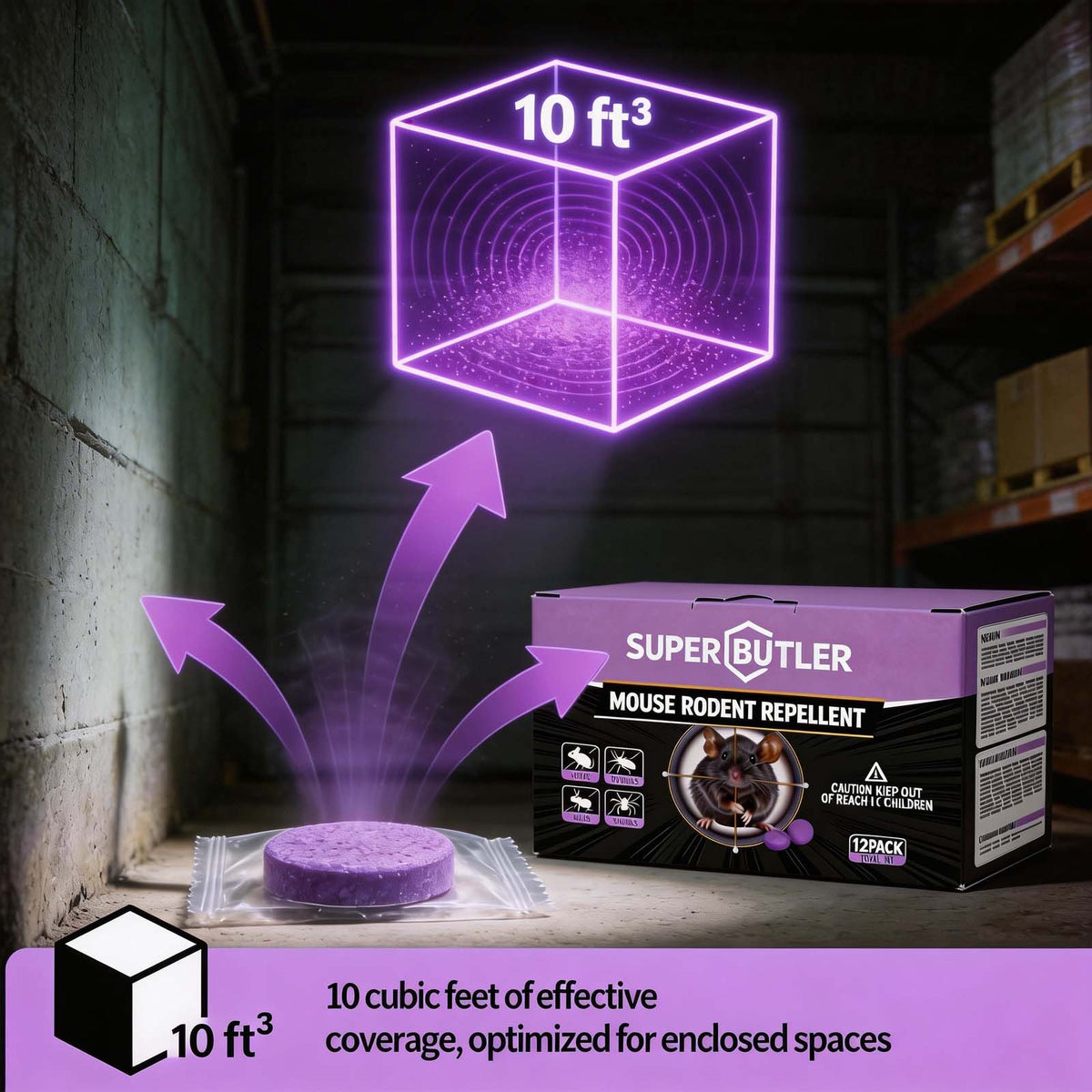 No Kill Rat Repellent, Safe for Home & Family