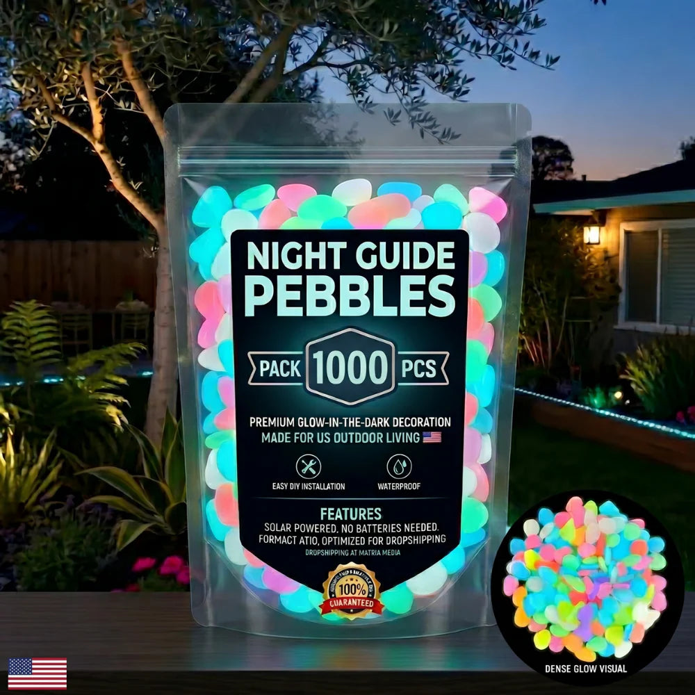 🔥🌈Colorful Glow-in-the-Dark Garden Stones