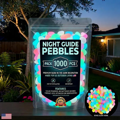 🔥🌈Colorful Glow-in-the-Dark Garden Stones