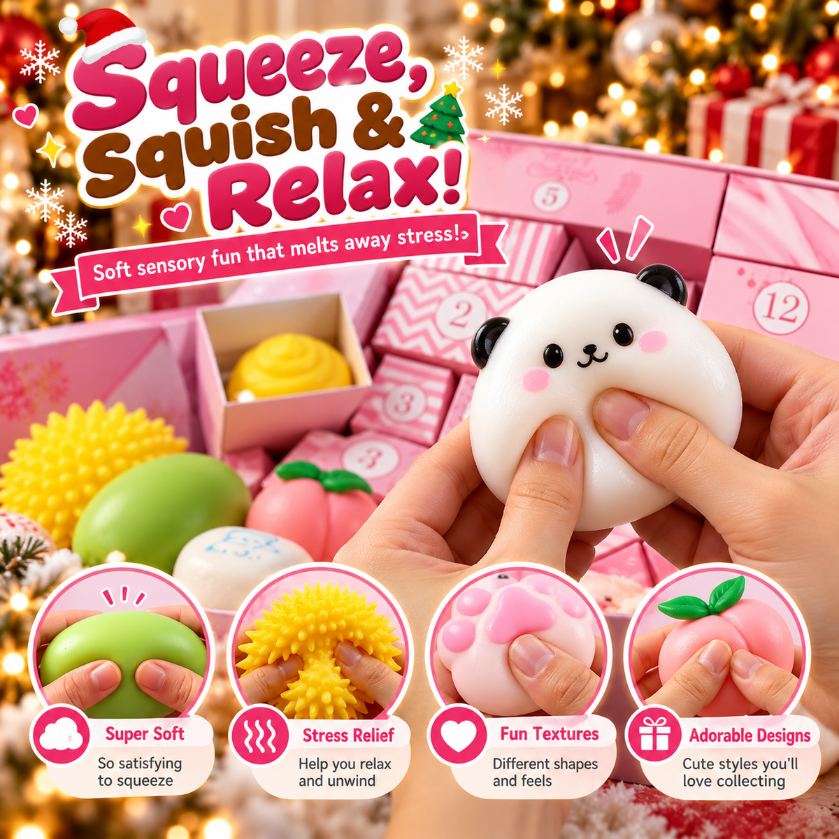 24 Days of Squishy Surprises Advent Calendar
