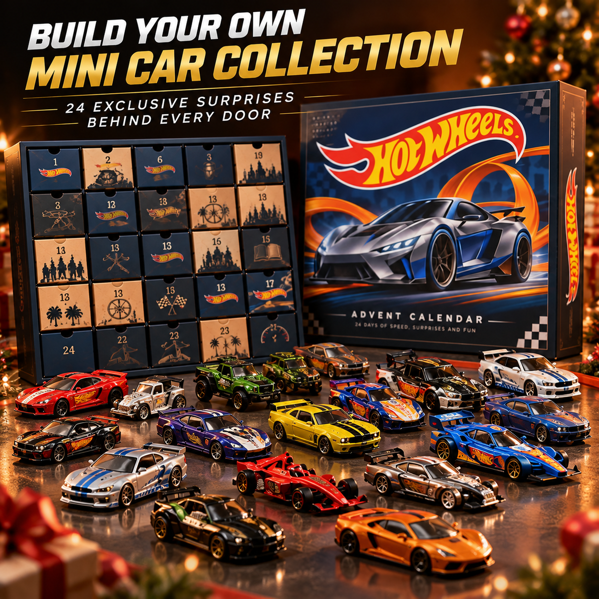 Hot Wheels™ 24-Day Racing Surprise Advent Calendar