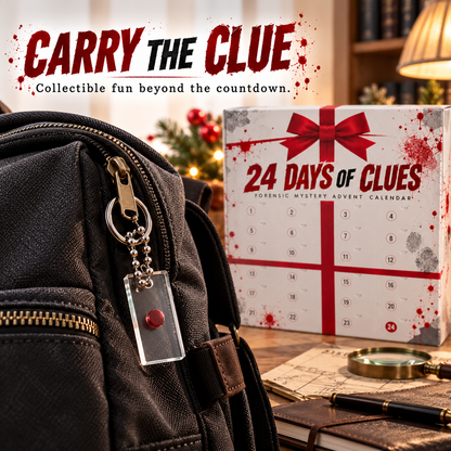 🔎 24 Days of Clues – Forensic Mystery Advent Calendar & Christmas Detective Gift Box