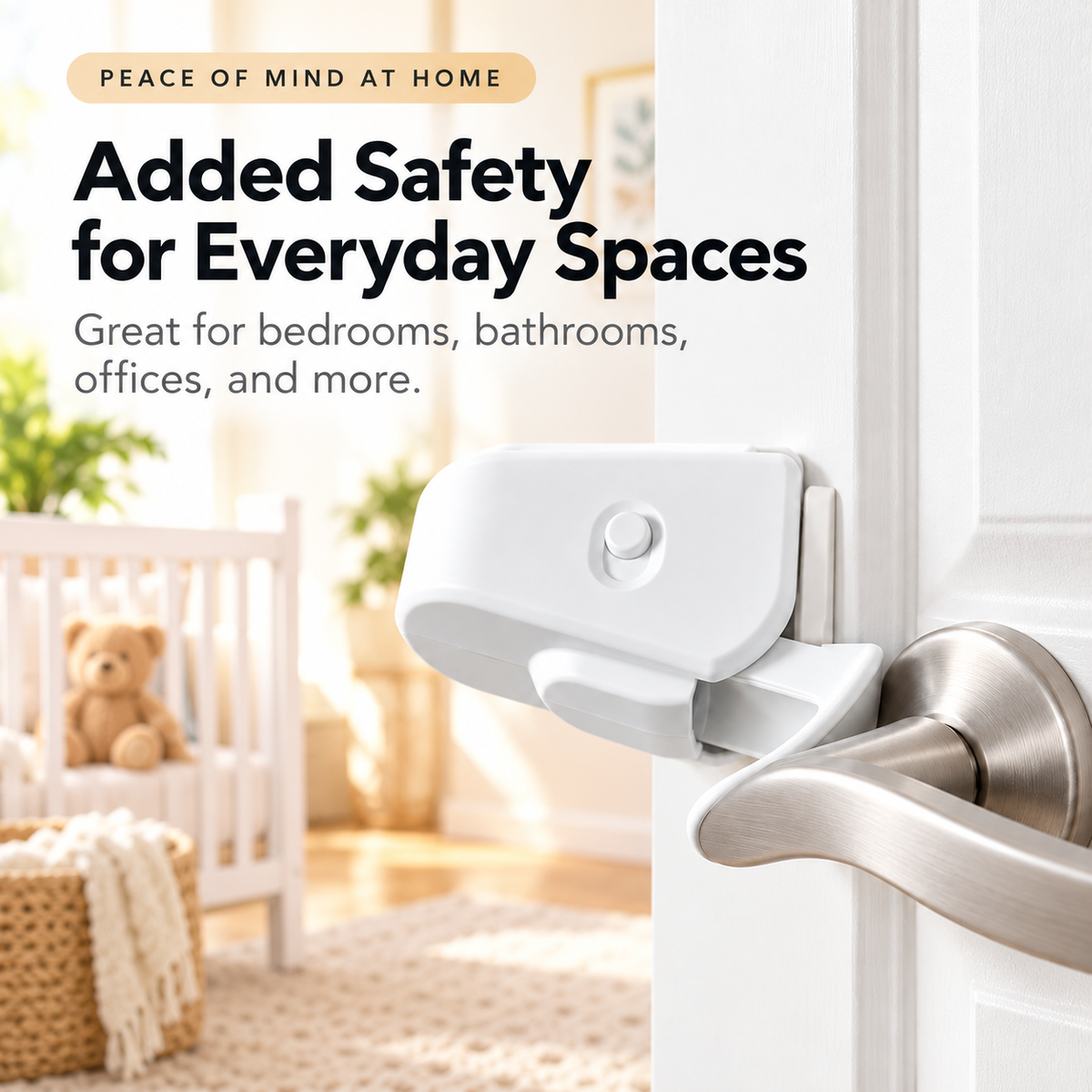 🔒 Childproof Door Lever Lock – Easy Home Safety for Kids 👶