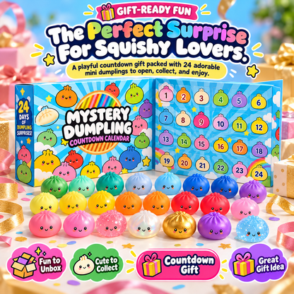 MiniMystery™ 24-Day Dumpling Squishy Advent Calendar – 24 Collectible Surprises