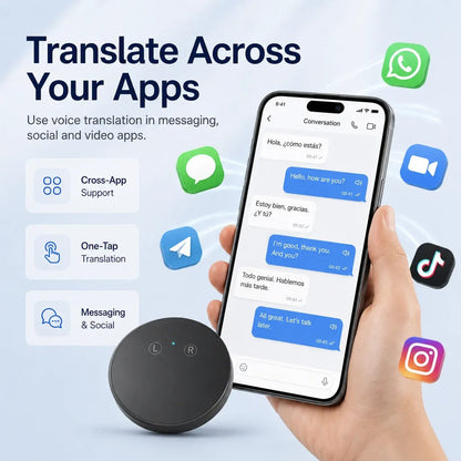 🌍 LinguaGo™ AI Pocket Translator – Real-Time Voice Translation Device for 165+ Languages