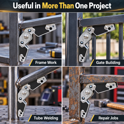 Adjustable Magnetic Welding Angle Holder, Heavy-Duty Multi-Angle Welding Positioner with Angle Gauge, Strong Magnetic Clamp for Metal Fabrication, Welding & Workshop Use