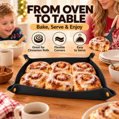 🍳 FlexiTray™ Non-Stick Food Prep Tray – Flexible, Reusable & Easy to Clean