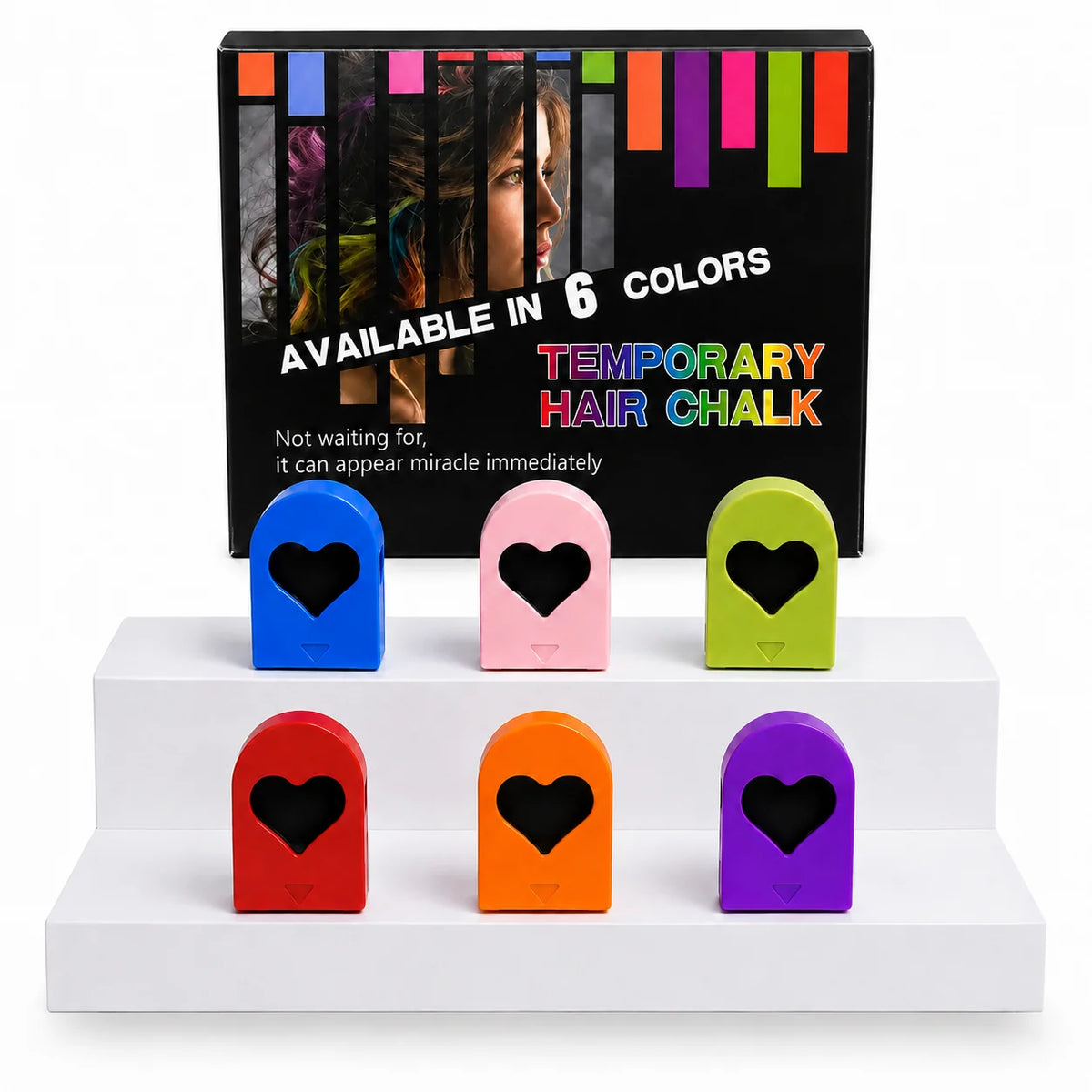 Instant Hair Color Magic -Washable Temporary Hair Chalk Set