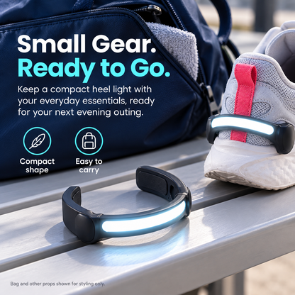 👟 LED Heel Shoe Light – Clip-On Night Running Safety Light ⚡
