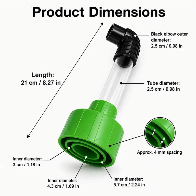 Clear-view AC drain line cleaner adapter - product image 2