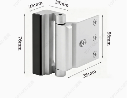 SlimPro™ Compact Side-Mount Door Hinge, Modern Minimalist Cabinet & Door Hardware, Space-Saving Design, Easy Installation Pivot Hinge
