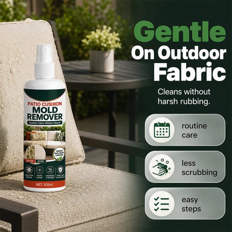 🎉 Patio Cushion Mold & Mildew Remover Spray – Powerful Outdoor Fabric Stain Cleaner