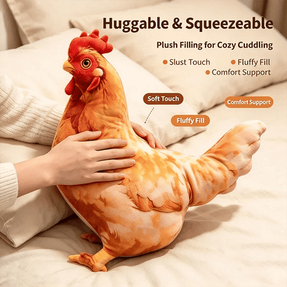 🐔 Cozy Chicken Plush Pillow