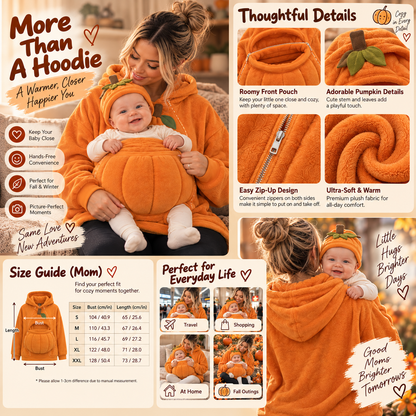 Pumpkin Hug Hoodie – Cozy Fall Moments for Mom & Baby
