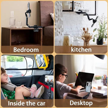 📱 1080° Visor Phone Holder – Rotate, Extend & Fold