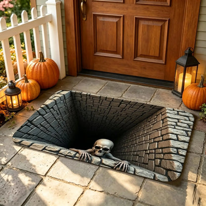 🎃 50% OFF | Halloween 3D Horror Door Mat – Spooky Skull & Monster Rug for Porch, Entryway & Haunted House Decor
