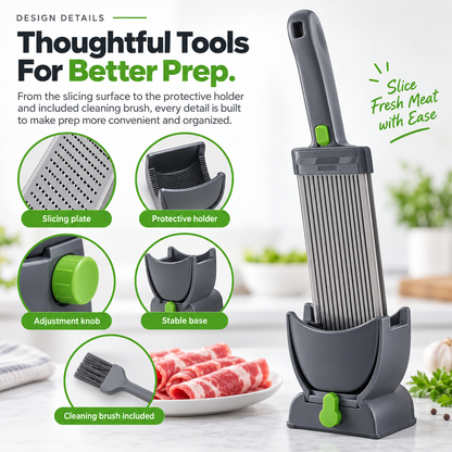 🥩 SliceMaster™ Manual Meat Slicer – Easy Kitchen Tool for Perfect Homemade Meat Cuts