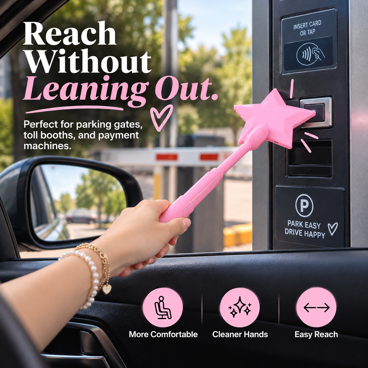 Retractable Reach Wand – Compact Extendable Touch & Reach Tool
