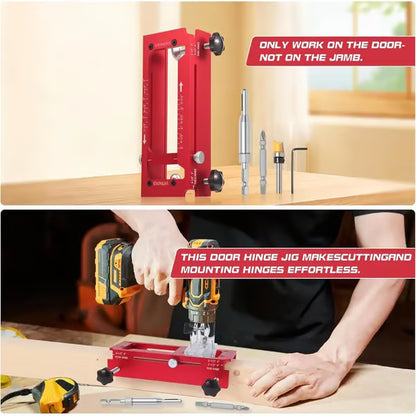 Door Hinge Jig - Door Hinge Cut Out Tool for Door & Cabinet Hinges