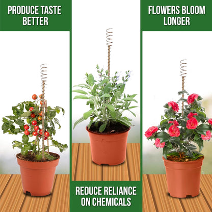 Electroculture Plant Stakes 8 Pack | Enhance Plant Growth with Natural Energy