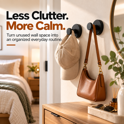 Minimalist Wall Hooks – Modern Wall-Mounted Storage Hooks for Home Organization