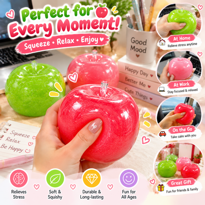 🍎 Color-Changing Apple Squishy – Squeeze & Smile!