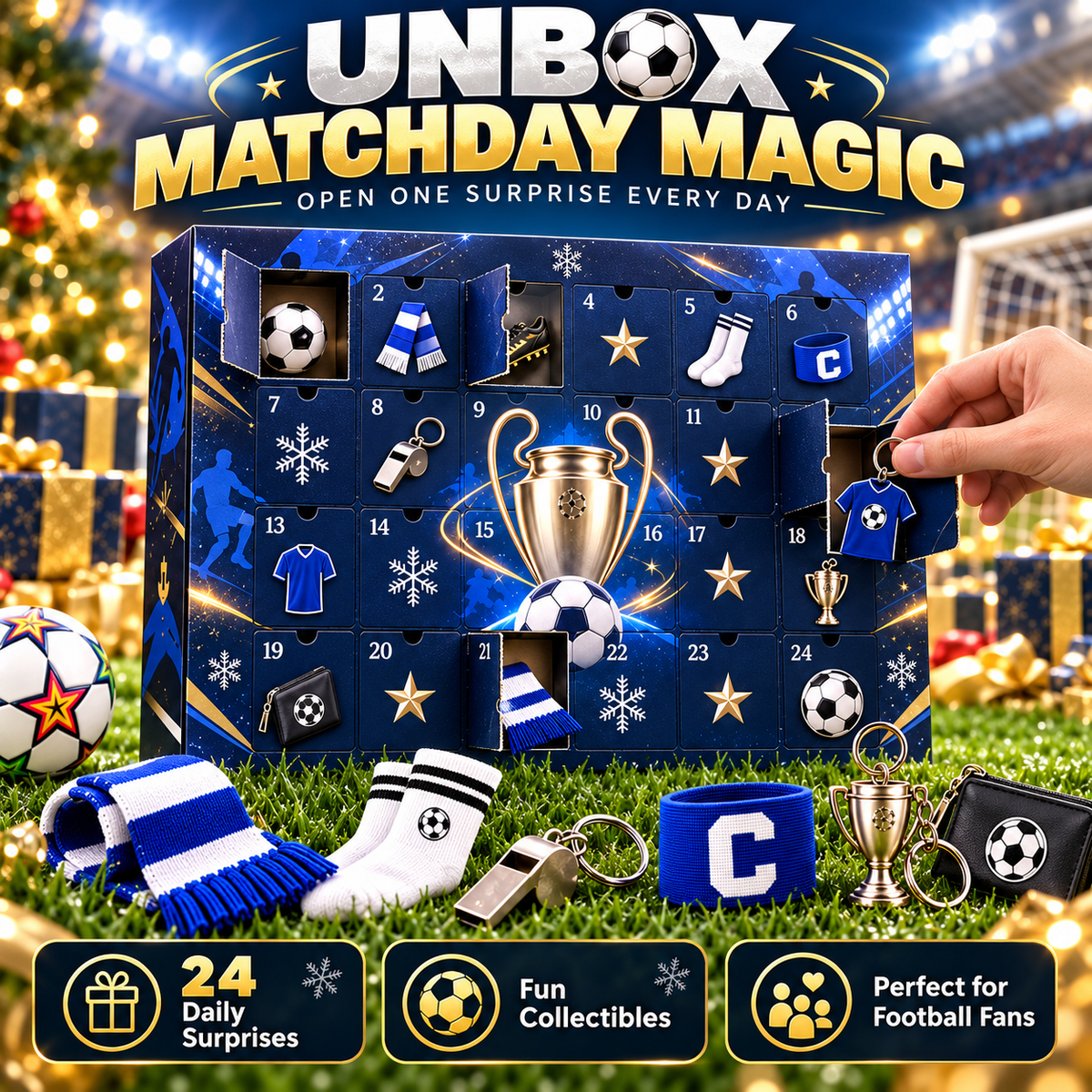 GoalRush daily football Advent Calendar surprise reveal