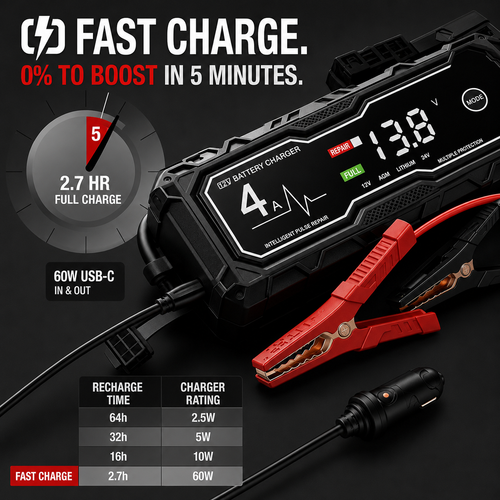 Portable car jump starter product image 1