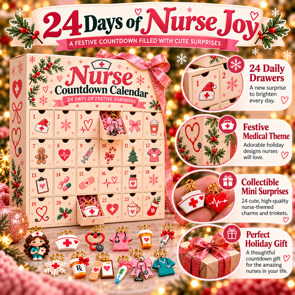 🩺 Nurse Advent Calendar – 24 Days of Surprise Gifts for Nurses