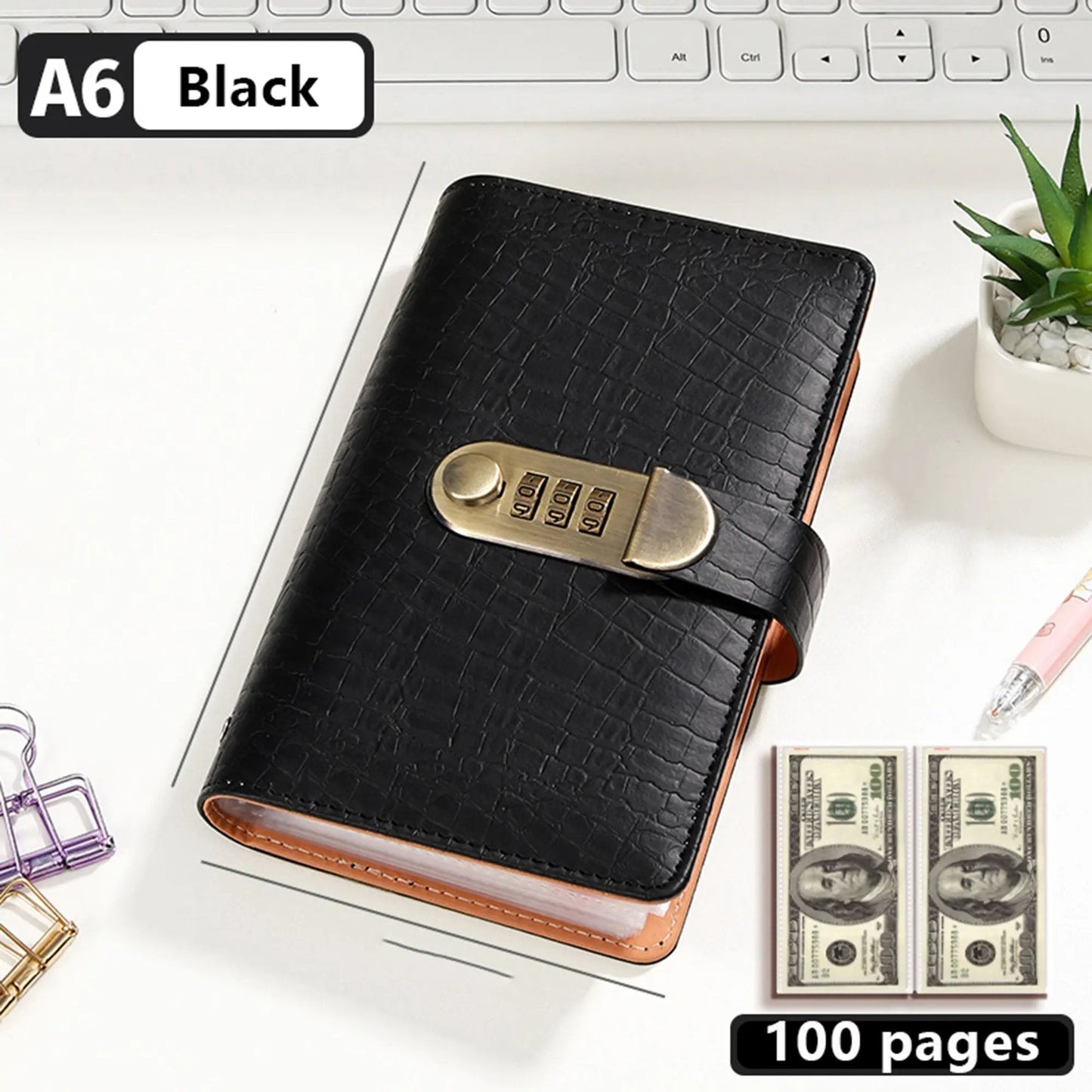 🔥 Last Day 50% OFF– Lockable A6 Savings Notebook with 3-Digit Combination Lock 💰