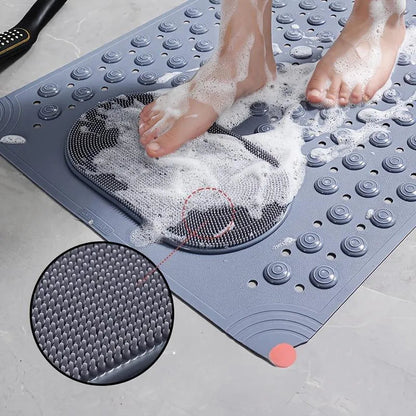 🚿 Non-Slip Shower Floor Mat – Secure Bathroom Grip in Green
