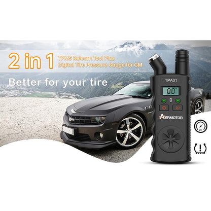 TPMS reset tool and digital tire pressure gauge - product image 4