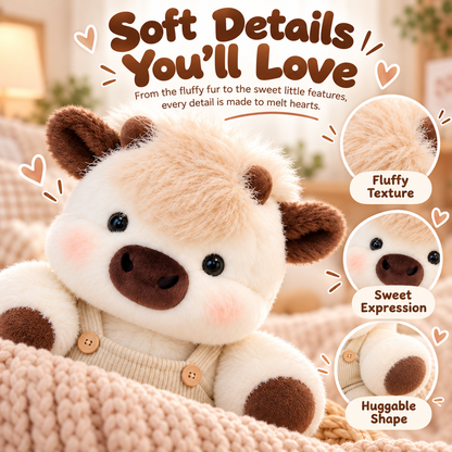 🧸 MooHug™ Cute Cow Plush Toy – Ultra-Soft Cuddly Stuffed Animal Gift