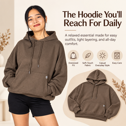 ✨ CloudWear™ Comfort Hoodie – Premium Soft Casual Pullover for Everyday Style