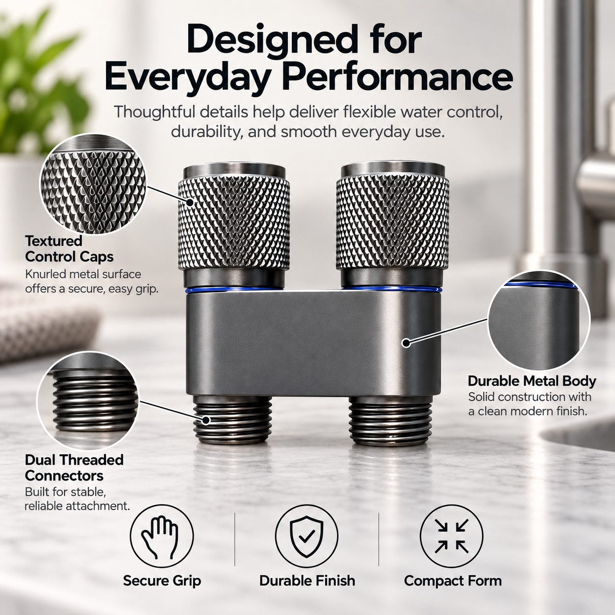 AquaSwitch™ Dual Flow Faucet Adapter ⭐⭐⭐⭐⭐