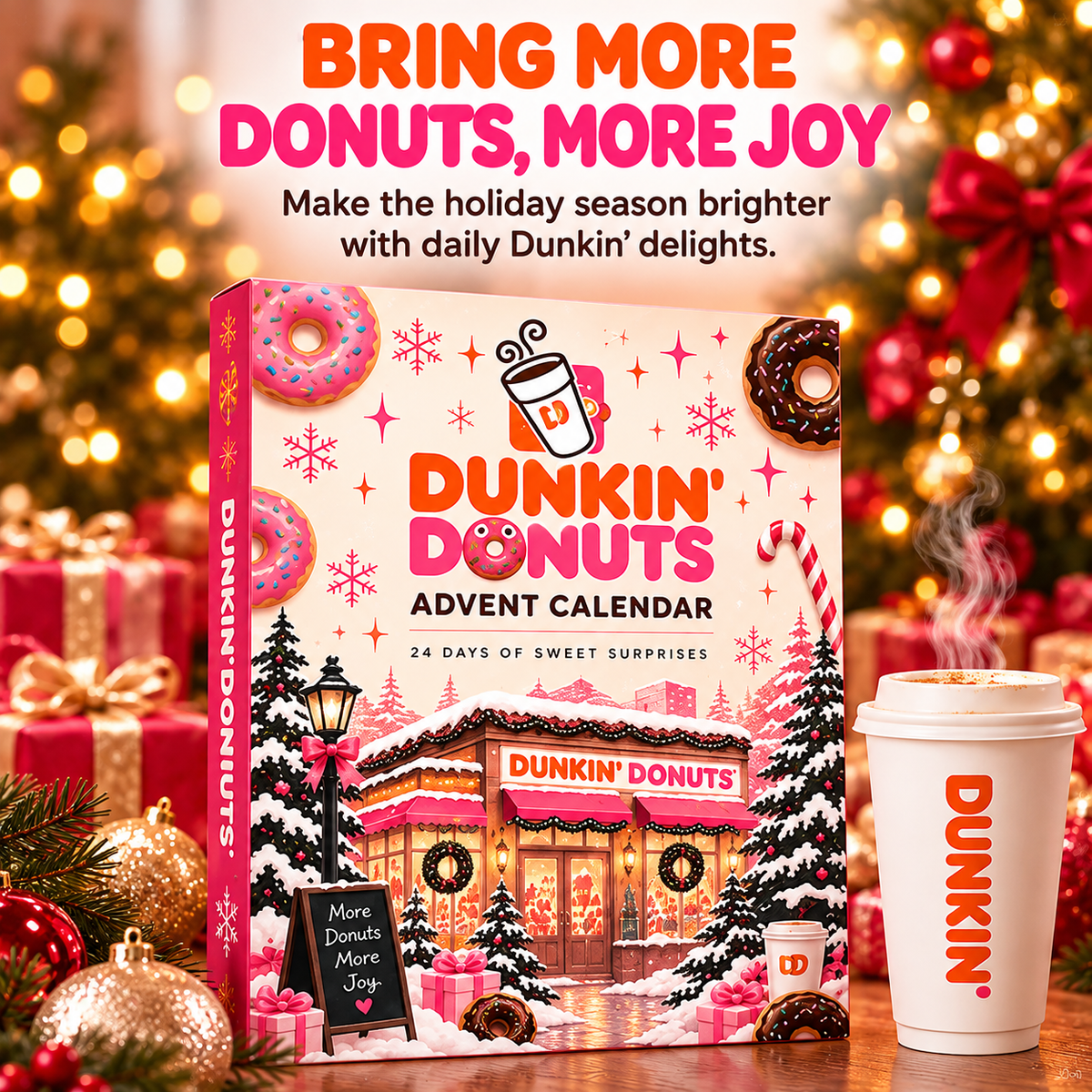 🍩 Donut & Brew™ 24-Day Advent Calendar – 24 Sweet Surprises for Coffee Lovers