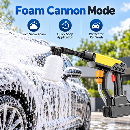 Portable Cordless Pressure Washer – High Power Car Wash Gun for Outdoor Cleaning & Home Use