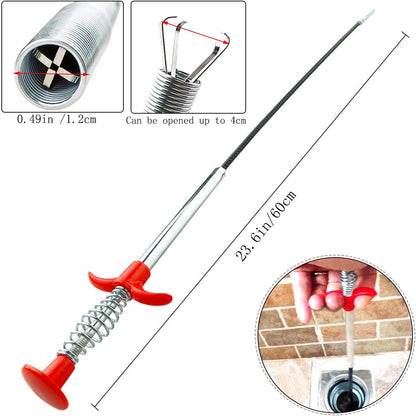24inch Plumbing Grabber Sink Grabber Flexible Claw Pickup Tool