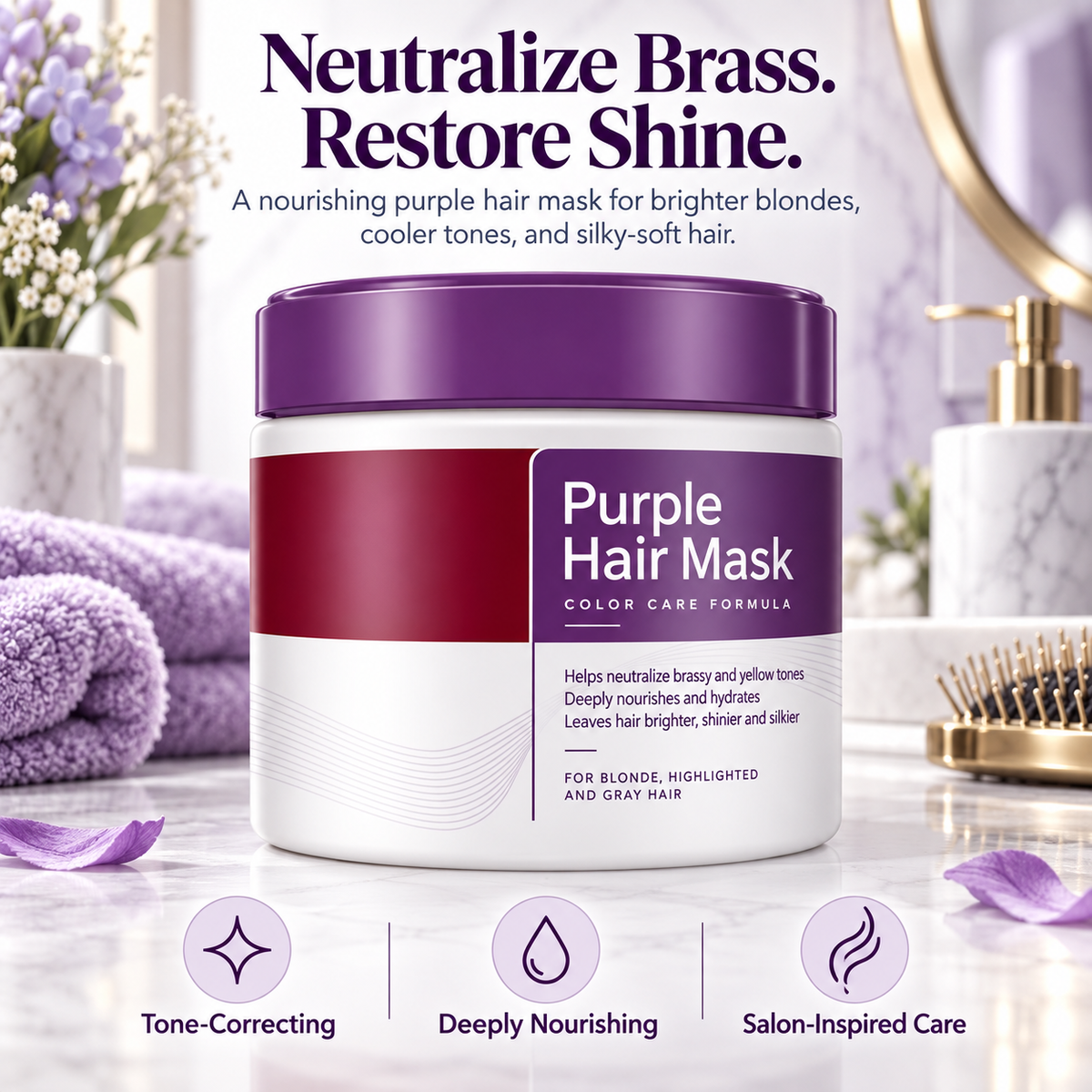 VioletGlow™ Purple Hair Mask ⭐⭐⭐⭐⭐