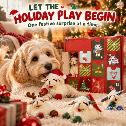 🎄 Pawmas™ 12-Day Dog Advent Calendar – Plush Christmas Toy Surprise Box