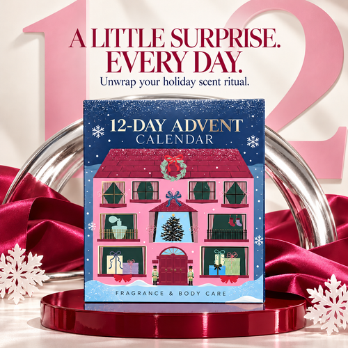 🎄 MerryGlow 12-Day Fragrance & Body Care Advent Calendar