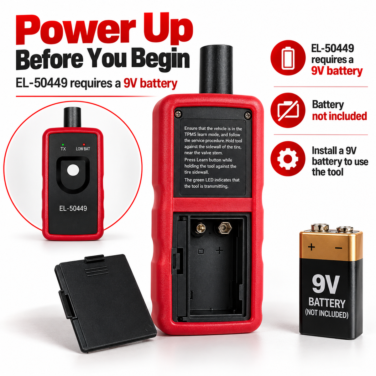 🚗 TPMS Relearn Pro™ – Tire Sensor Activation Tool ⚡
