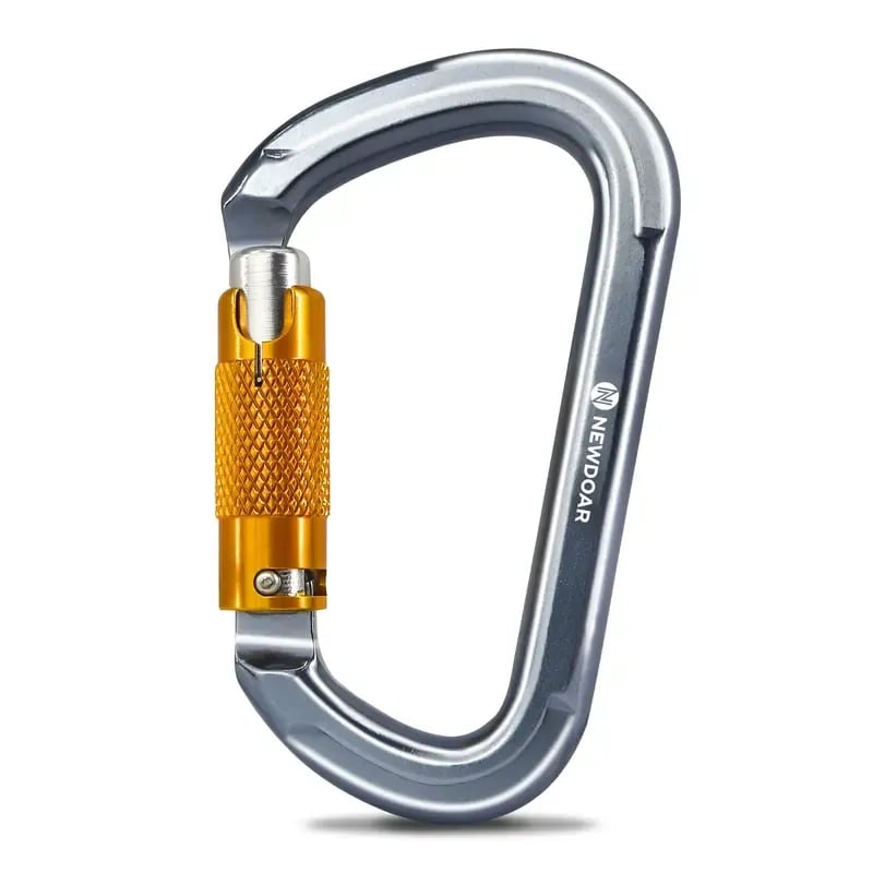 Auto-locking aluminum carabiner