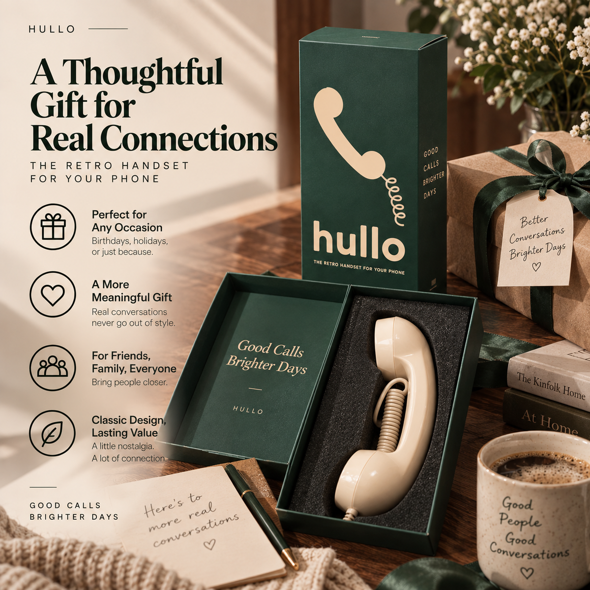 Hullo Retro Phone Handset – A Better Way to Talk