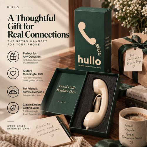 Hullo Retro Phone Handset – A Better Way to Talk