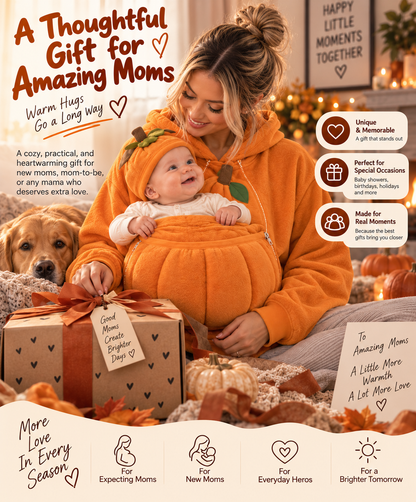Pumpkin Hug Hoodie – Cozy Fall Moments for Mom & Baby