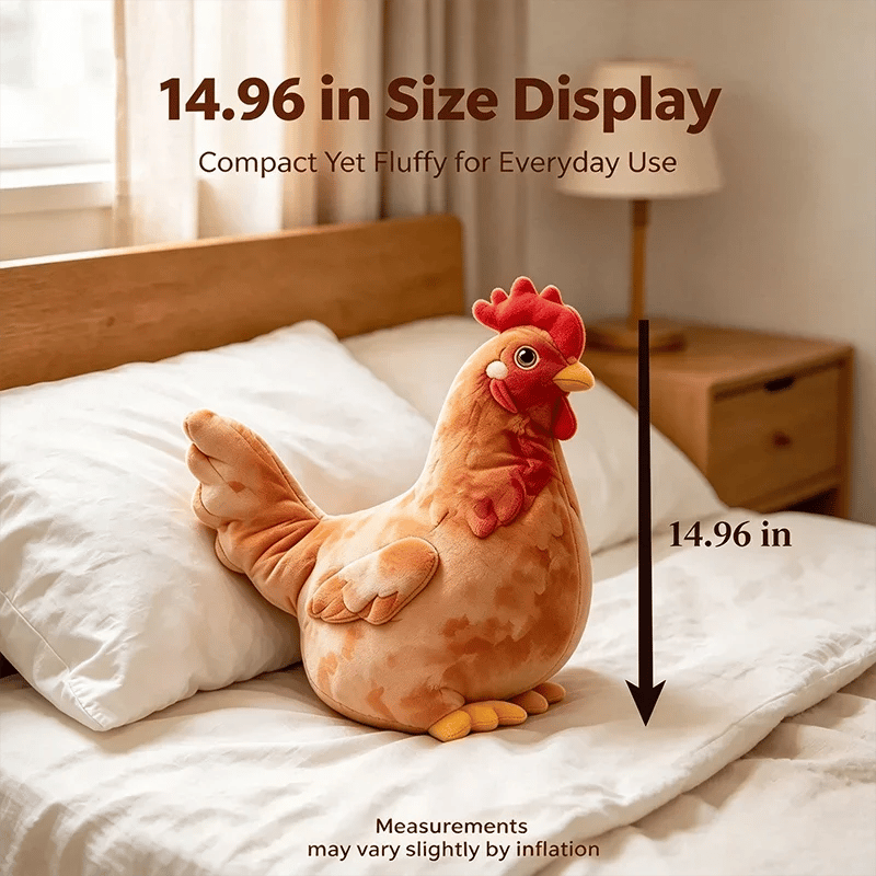 🐔 Cozy Chicken Plush Pillow