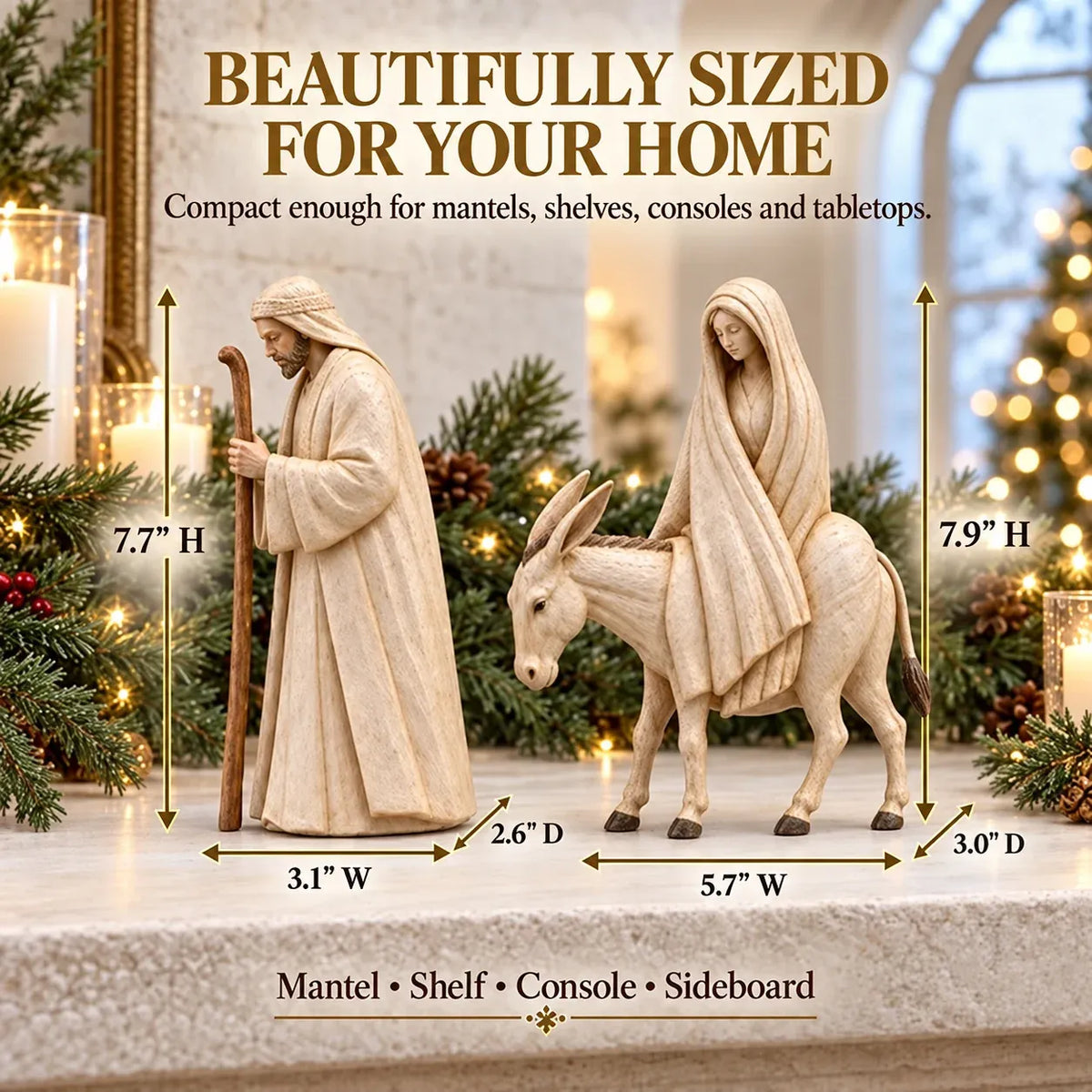 ✝️Bethlehem Blessings™ Nativity Figurine Set – Celebrate the True Meaning of Christmas